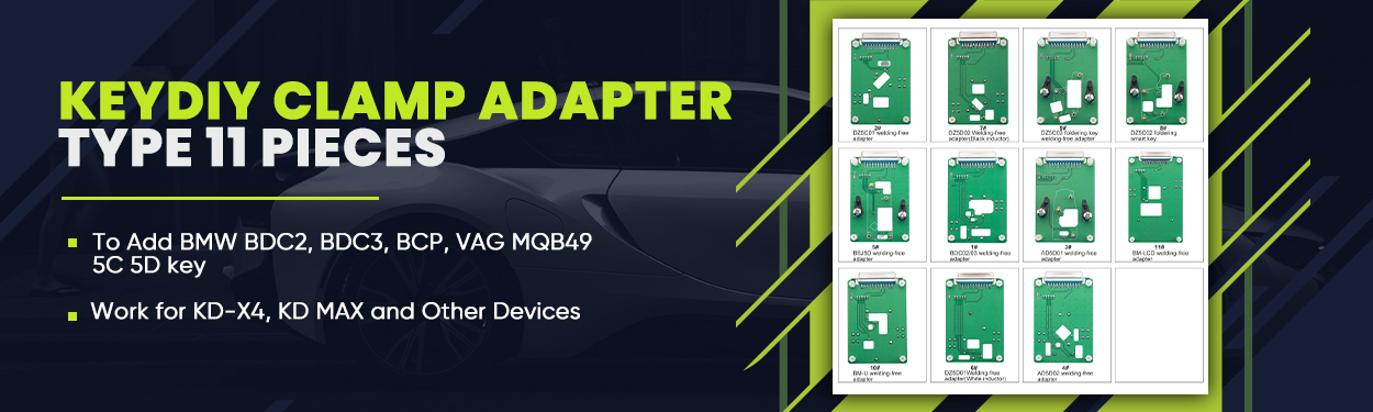 KEYDIY CLAMP ADPTER TYPE 11 PIECES