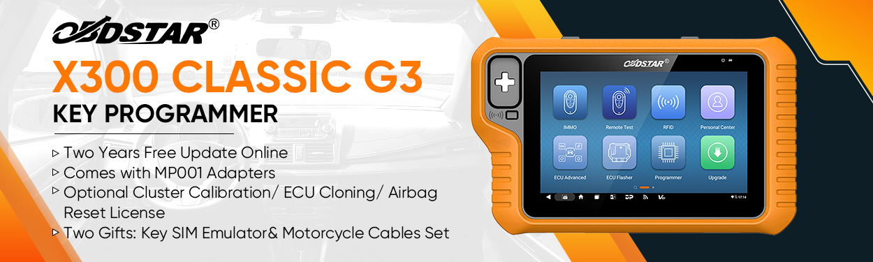 OBDSTAR X300 CLAISSC G3 OBDSTAR X300 CLAISSC G3